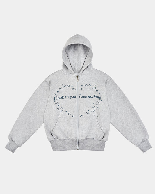 Mazzy Zip Hoodie Grey