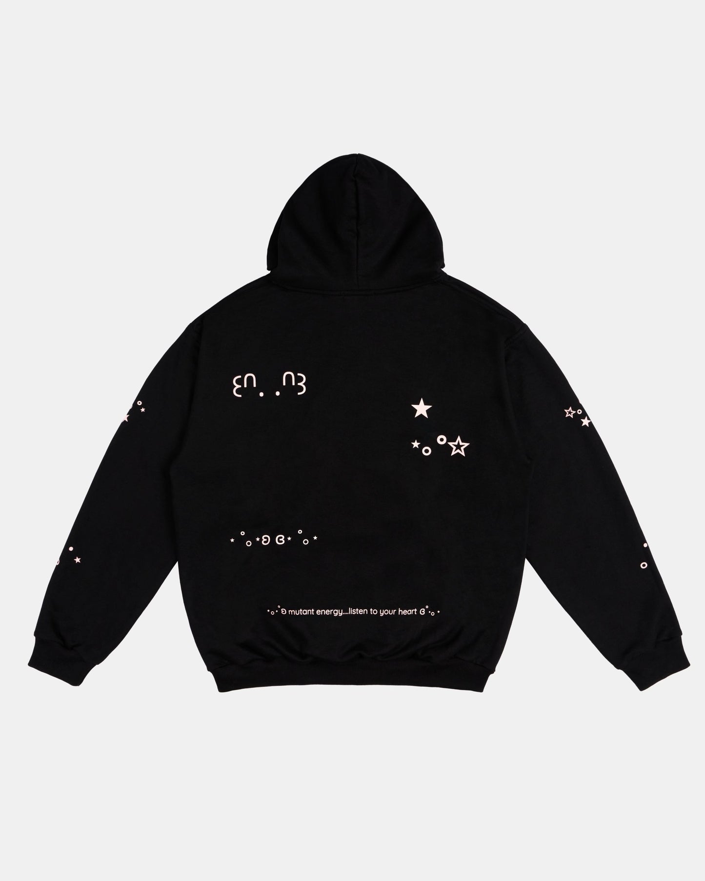 Kaomoji Hoodie Negro