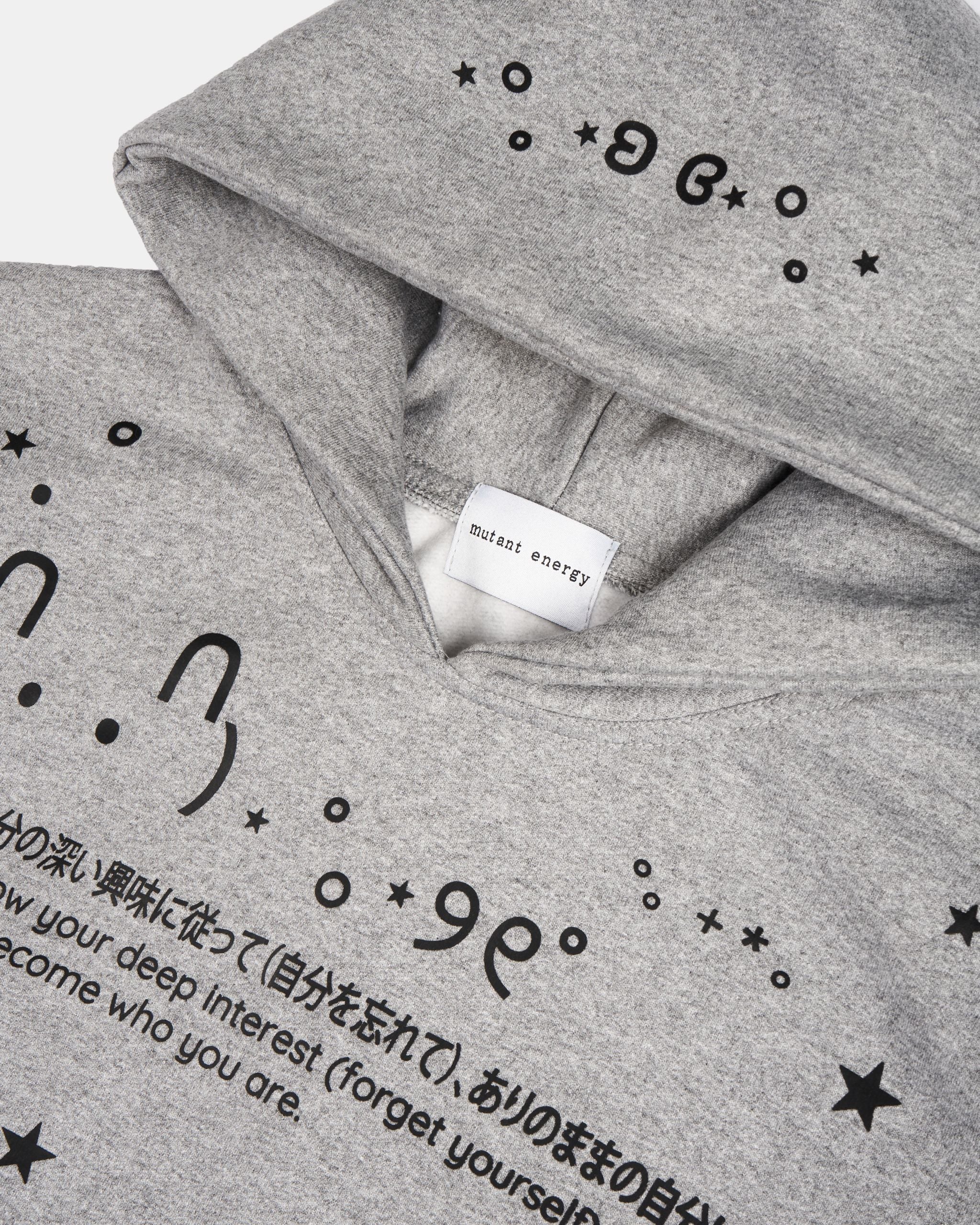Kaomoji Hoodie Gris – Mutant Energy