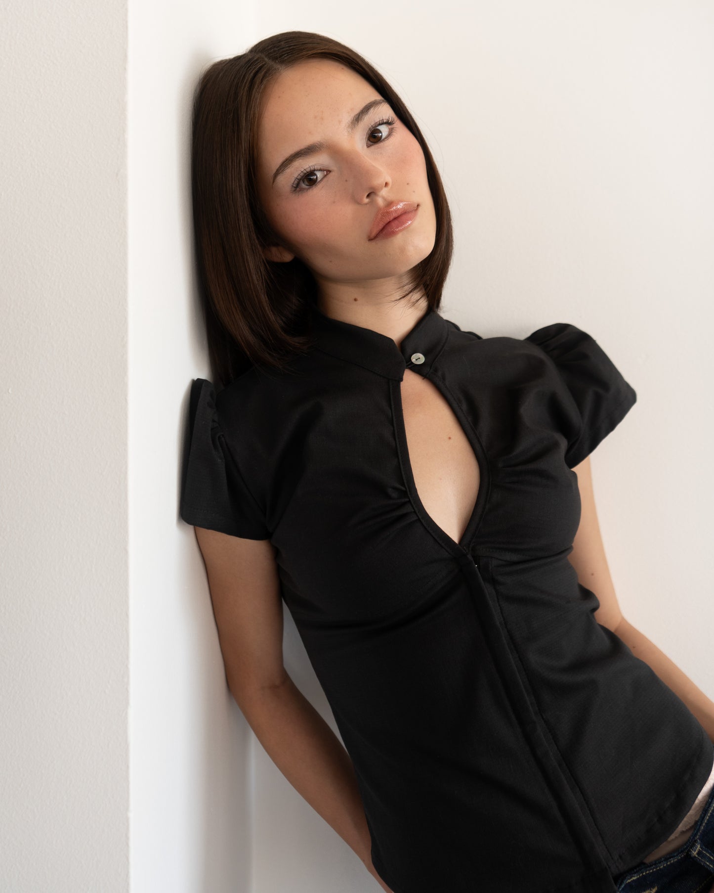 Puppy Love Blouse Black