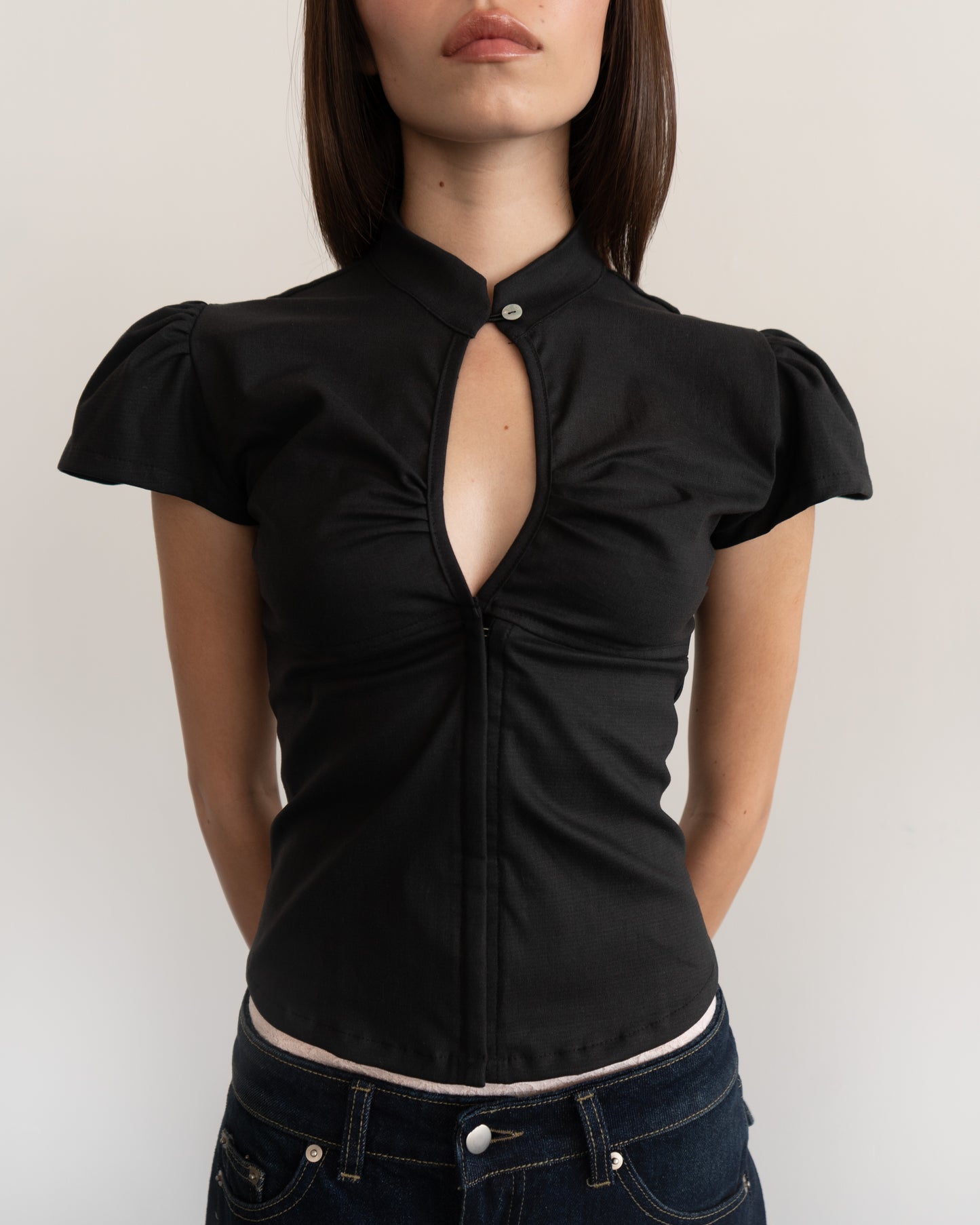 Puppy Love Blouse Black