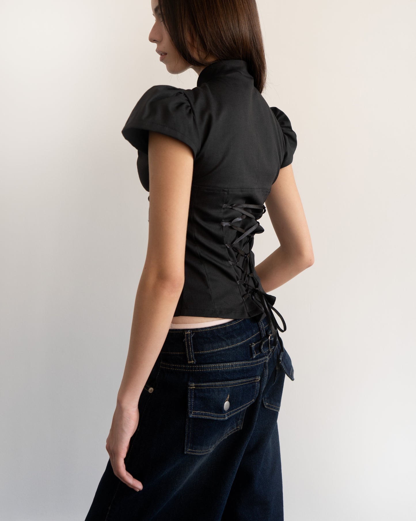 Puppy Love Blouse Black